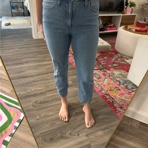 Madewell Blue Ankle Cropped Jeans